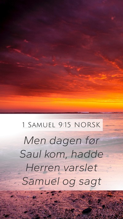 1 Samuel 9:15 NORSK Bible Verse Image