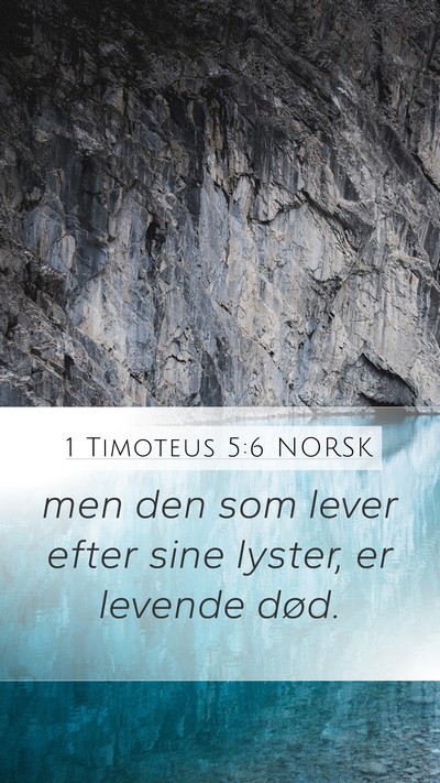 1 Timoteus 5:6 NORSK Bible Verse Image