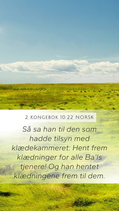 2 Kongebok 10:22 NORSK Bible Verse Image