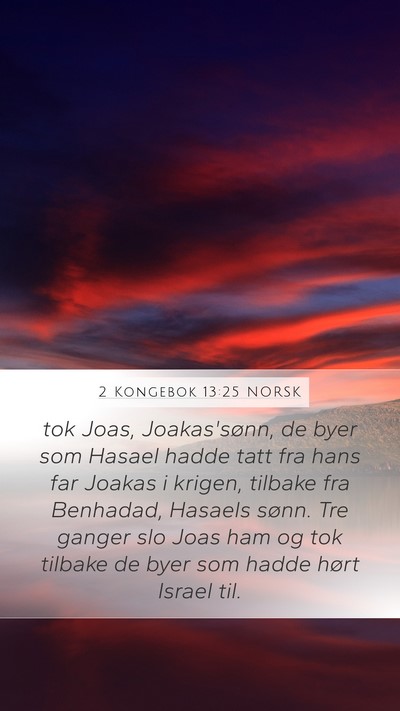 2 Kongebok 13:25 NORSK Bible Verse Image