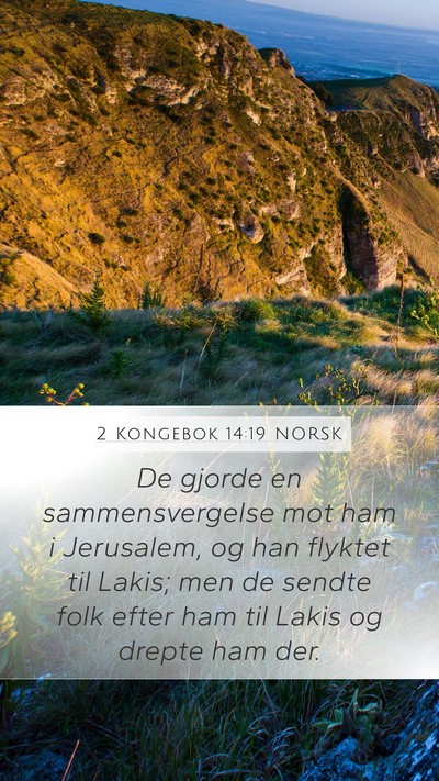 2 Kongebok 14:19 NORSK Bible Verse Image