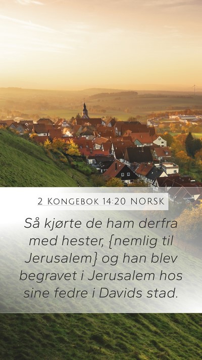 2 Kongebok 14:20 NORSK Bible Verse Image