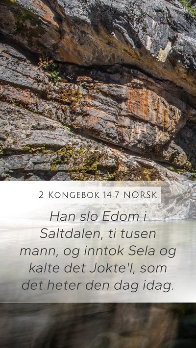 2 Kongebok 14:7 NORSK Bible Verse Image