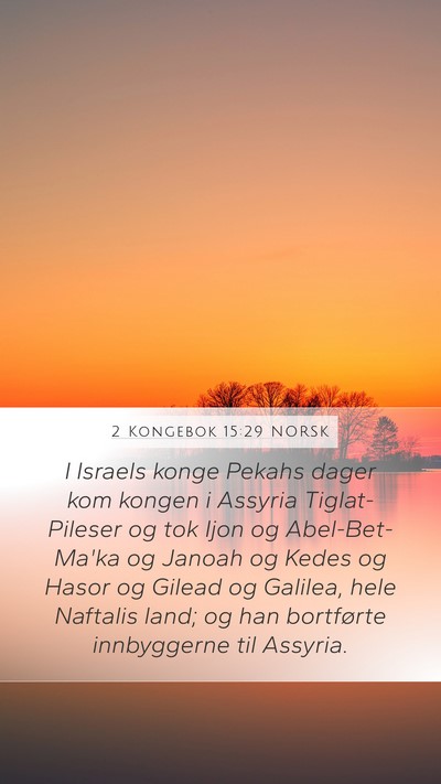 2 Kongebok 15:29 NORSK Bible Verse Image