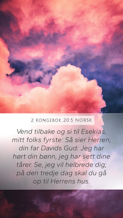 2 Kongebok 20:5 NORSK Bible Verse Image