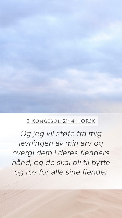 2 Kongebok 21:14 NORSK Bible Verse Image