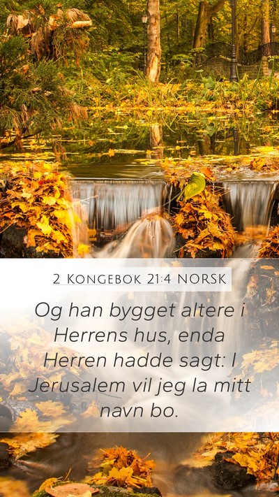 2 Kongebok 21:4 NORSK Bible Verse Image