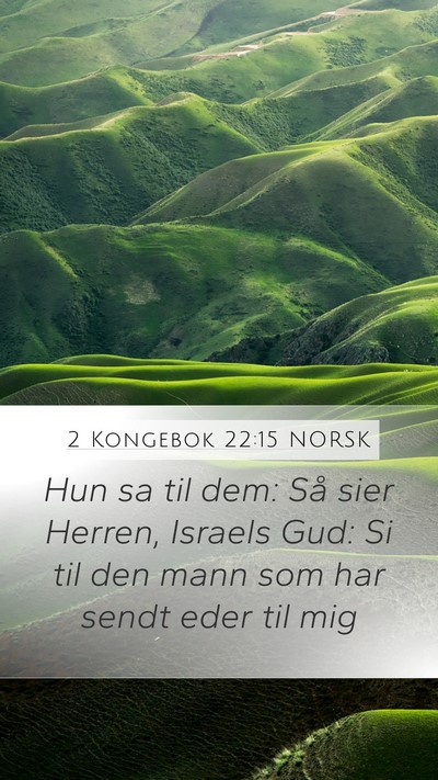 2 Kongebok 22:15 NORSK Bible Verse Image