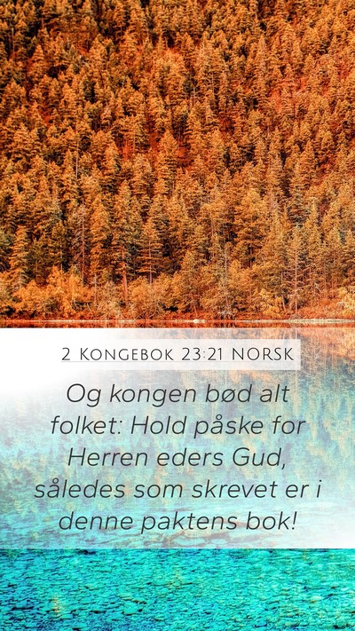 2 Kongebok 23:21 NORSK Bible Verse Image