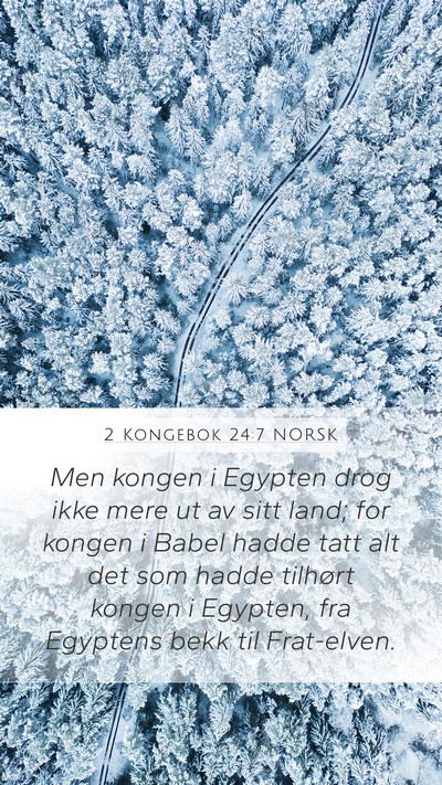 2 Kongebok 24:7 NORSK Bible Verse Image