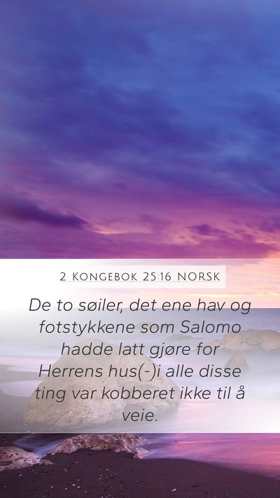 2 Kongebok 25:16 NORSK Bible Verse Image