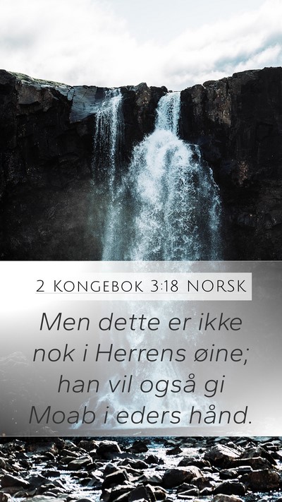 2 Kongebok 3:18 NORSK Bible Verse Image