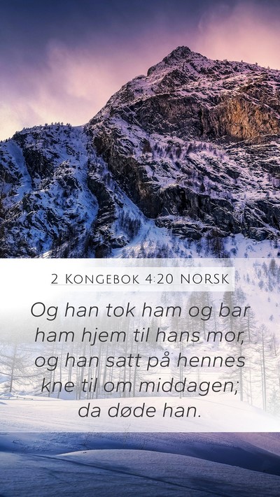 2 Kongebok 4:20 NORSK Bible Verse Image