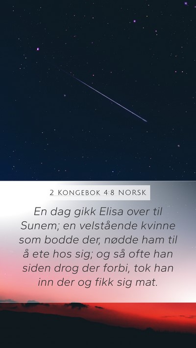 2 Kongebok 4:8 NORSK Bible Verse Image
