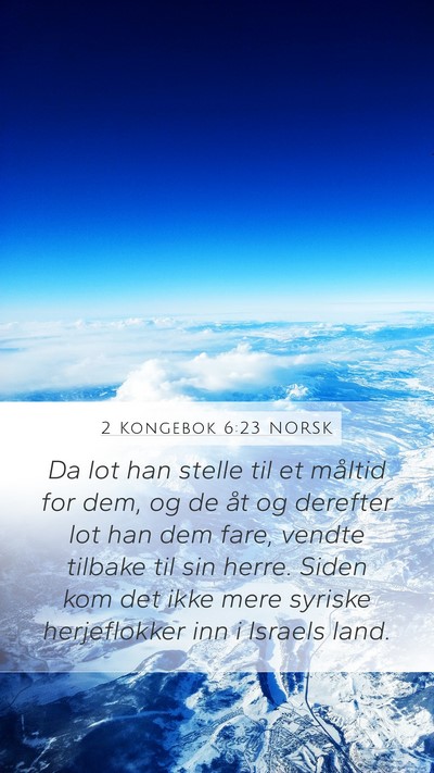 2 Kongebok 6:23 NORSK Bible Verse Image