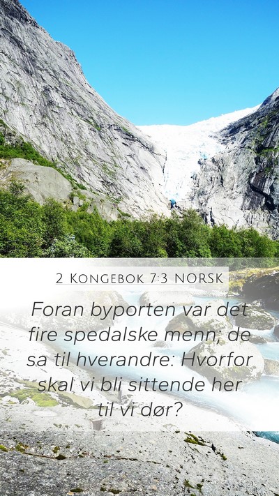 2 Kongebok 7:3 NORSK Bible Verse Image