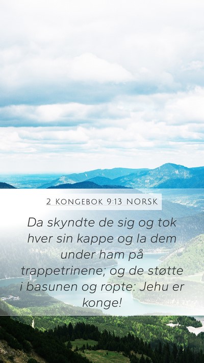 2 Kongebok 9:13 NORSK Bible Verse Image