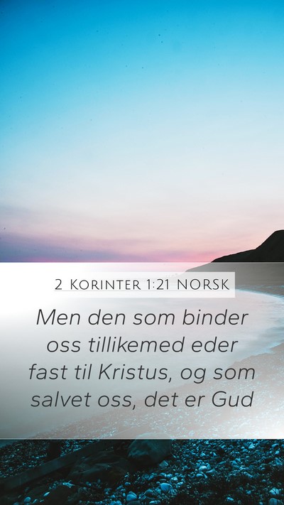 2 Korinter 1:21 NORSK Bible Verse Image