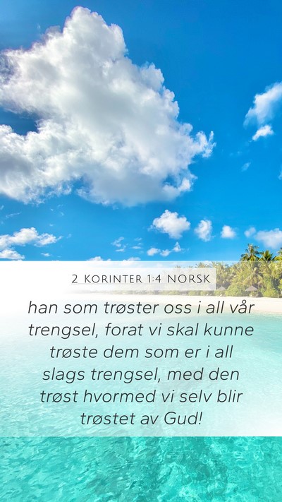 2 Korinter 1:4 NORSK Bible Verse Image