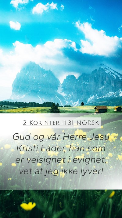 2 Korinter 11:31 NORSK Bible Verse Image