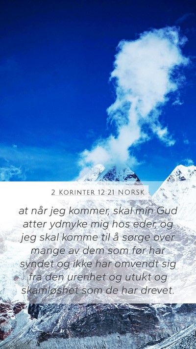 2 Korinter 12:21 NORSK Bible Verse Image