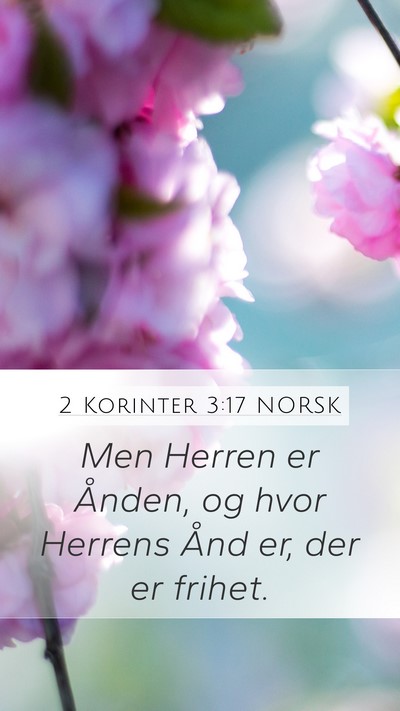 2 Korinter 3:17 NORSK Bible Verse Image