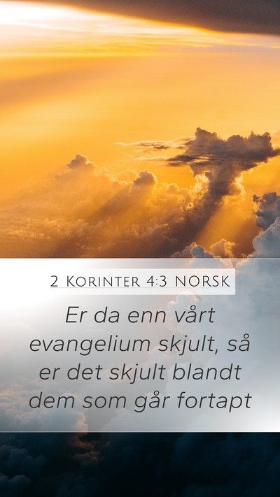 2 Korinter 4:3 NORSK Bible Verse Image