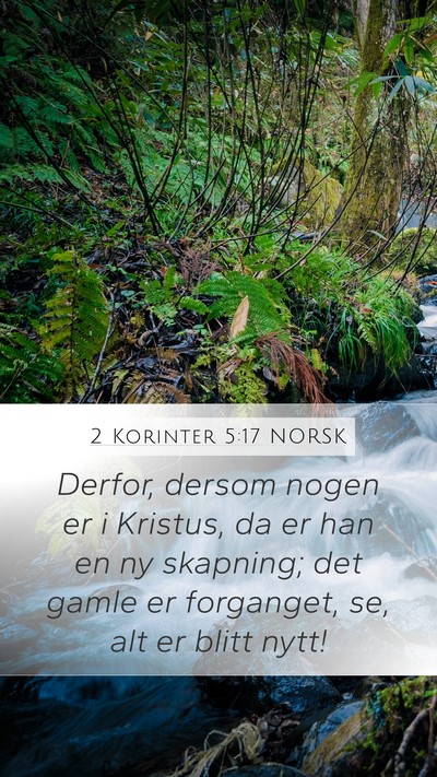2 Korinter 5:17 NORSK Bible Verse Image