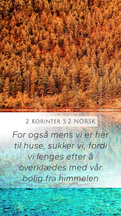 2 Korinter 5:2 NORSK Bible Verse Image