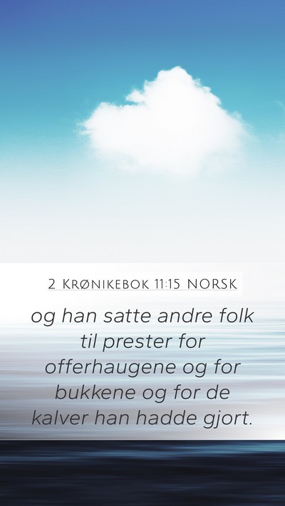 2 Krønikebok 11:15 NORSK Bible Verse Image