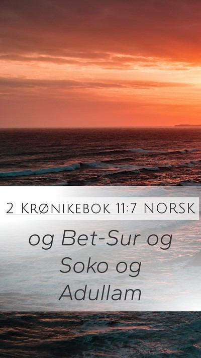 2 Krønikebok 11:7 NORSK Bible Verse Image