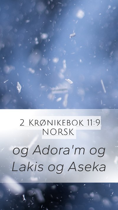 2 Krønikebok 11:9 NORSK Bible Verse Image