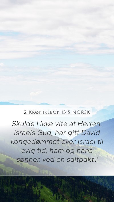 2 Krønikebok 13:5 NORSK Bible Verse Image