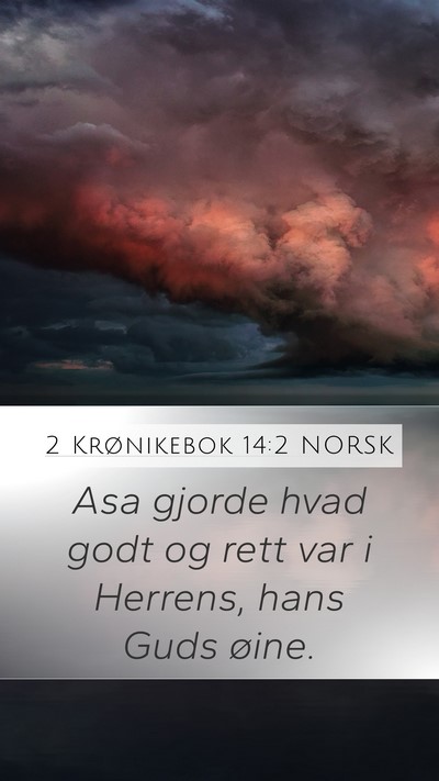 2 Krønikebok 14:2 NORSK Bible Verse Image