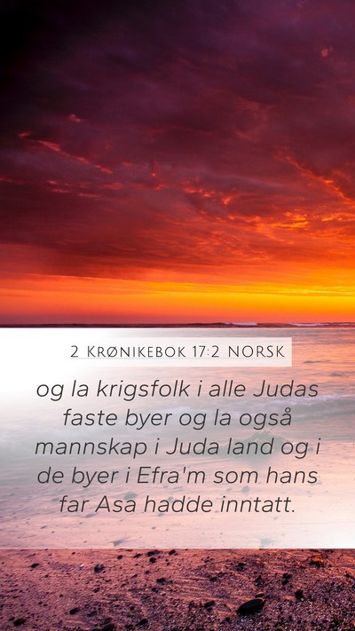 2 Krønikebok 17:2 NORSK Bible Verse Image