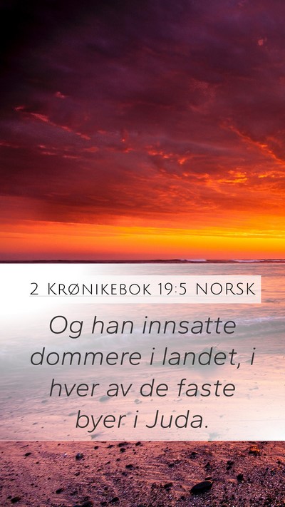 2 Krønikebok 19:5 NORSK Bible Verse Image