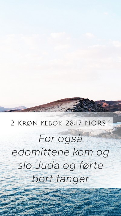 2 Krønikebok 28:17 NORSK Bible Verse Image