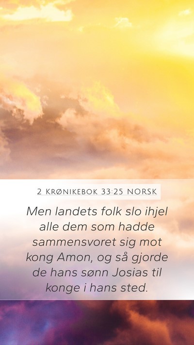 2 Krønikebok 33:25 NORSK Bible Verse Image