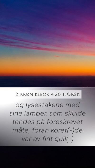 2 Krønikebok 4:20 NORSK Bible Verse Image