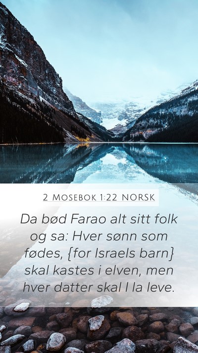 2 Mosebok 1:22 NORSK Bible Verse Image