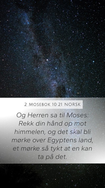 2 Mosebok 10:21 NORSK Bible Verse Image