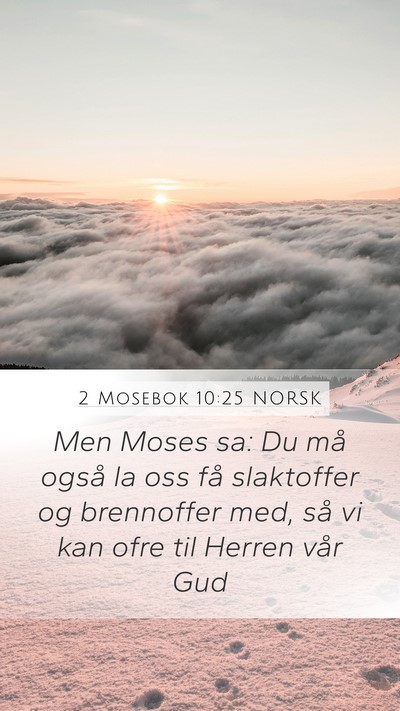 2 Mosebok 10:25 NORSK Bible Verse Image