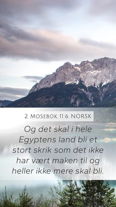 2 Mosebok 11:6 NORSK Bible Verse Image