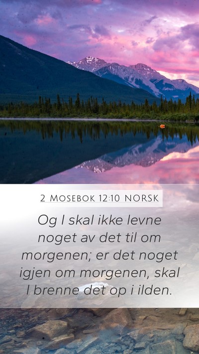 2 Mosebok 12:10 NORSK Bible Verse Image
