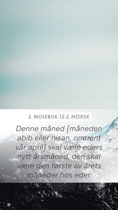 2 Mosebok 12:2 NORSK Bible Verse Image
