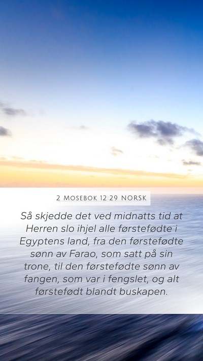 2 Mosebok 12:29 NORSK Bible Verse Image