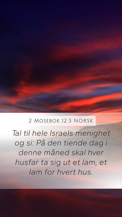 2 Mosebok 12:3 NORSK Bible Verse Image