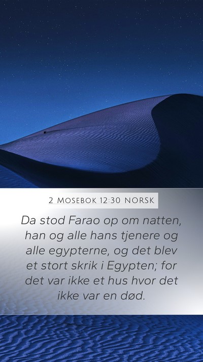 2 Mosebok 12:30 NORSK Bible Verse Image