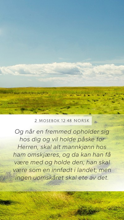 2 Mosebok 12:48 NORSK Bible Verse Image
