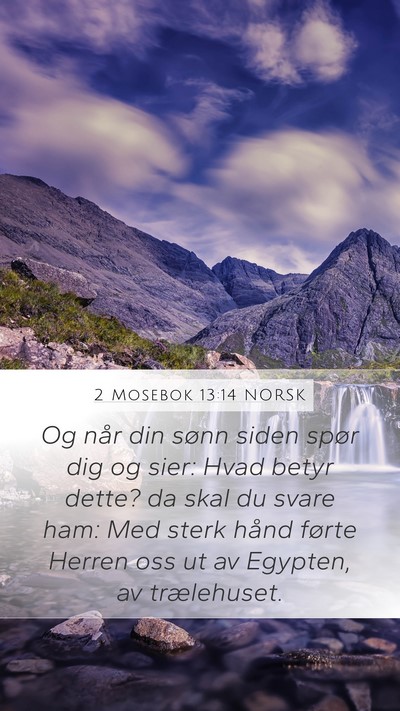 2 Mosebok 13:14 NORSK Bible Verse Image